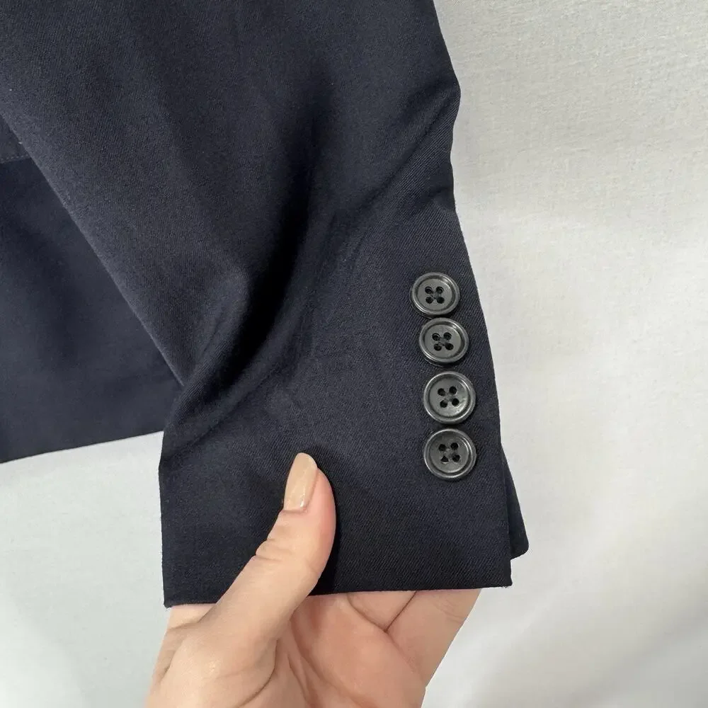 Bonobos Jetsetter Wool Blazer Mens 44L Navy Tailored‎ Stretch Suit Jacket Formal